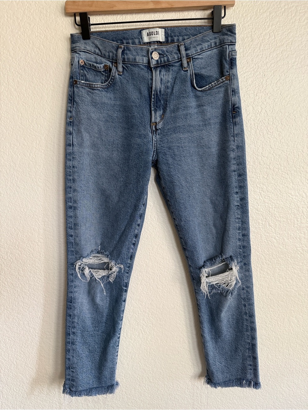 Agolde Sophie high rise distressed jeans